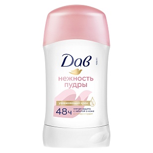 DOVE Део стик Нежность пудры, 40мл