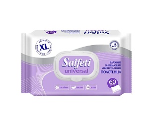 Salfeti Полотенца влажные Universal очищающие, 60шт
