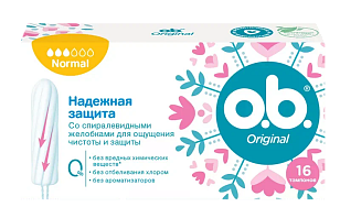o.b. Тампоны Original Normal, 16шт