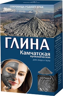 Фитокосметик Глина черная Камчатская вулканическая, 100г