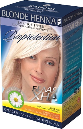 Фитокосметик Хна для волос белая Bioprotection, 70г
