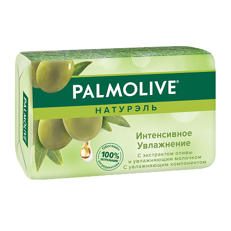 Palmolive Туалетное мыло Интенсивное увлажнение  (с экстрактом оливы и увлажняющим молочком), 90г