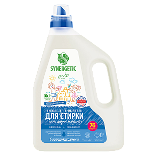 SYNERGETIC Средство д/стирки Universal гель 2,28л
