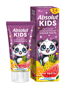 Absolut Kids Зубная паста детская Тутти-фрутти 75г