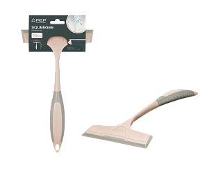 АЕР Водосгон SQUEEGEE пудровый/коричневая резинка 22см