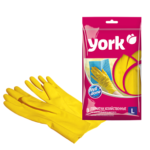 YORK Перчатки резиновые р-р L