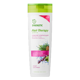 SYNERGETIC Шампунь Себорегулирующий HAIR THERAPY 400мл