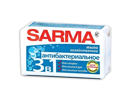 Sarma Хозяйственное мыло Антибактериальное, 140г