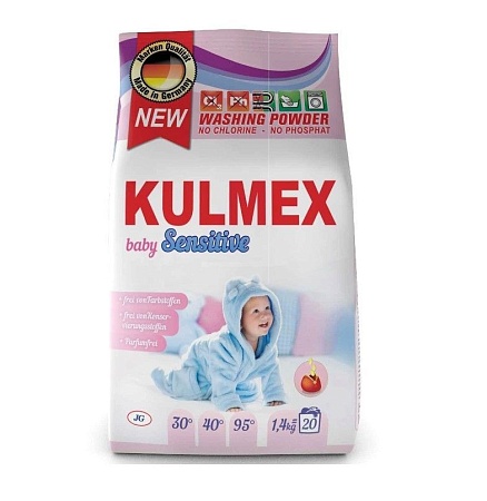 Kulmex Стиральный порошок для детского белья Powder Sensitive, 1,4кг