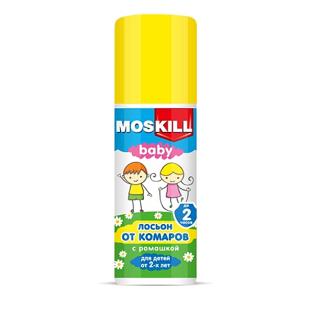 Москилл Лосьон-спрей от комаров с экстрактом ромашки детский, 100мл