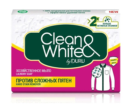DURU Clean&White Хозяйственное мыло Против пятен, 125гр