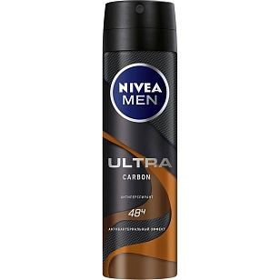 Nivea MEN Део спрей мужской Ultra Carbon 150мл