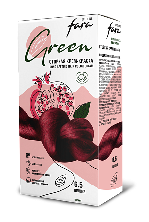 Fara Eco Line Green Краска для волос 6.5, Вишня