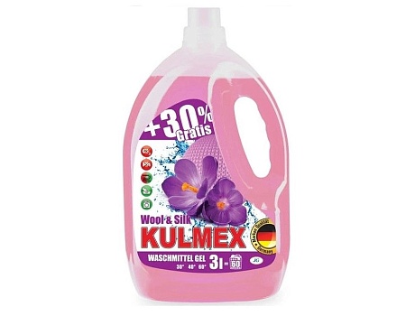 Kulmex Жидкое средство для стирки шерсти и деликатных вещей Wool&Silk, 3л