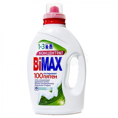 BiMax Жидкое средство для стирки 100 пятен, 1300гр