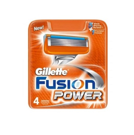 Gillette Fusion Power Кассеты, 4шт