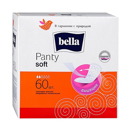 Bella Panty Soft Прокладки ежедневные, 60шт