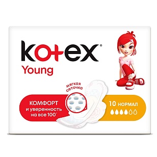 Kotex Прокладки Ultra Young Normal 10шт*