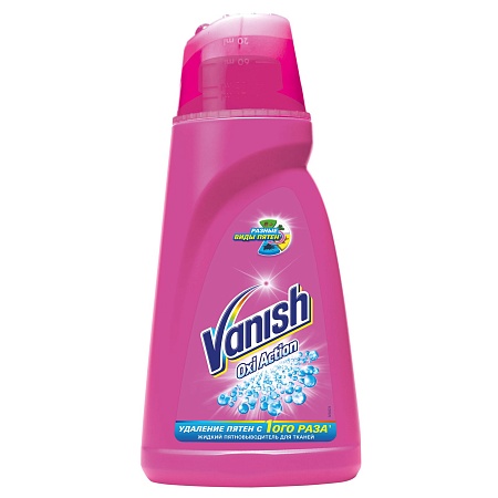 Vanish Oxi Action Пятновыводитель жидкий 1л (6шт в, кор)