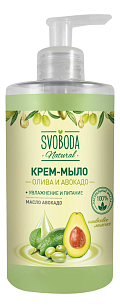 SVOBODA Жидкое крем-мыло Олива и авокадо, 350мл