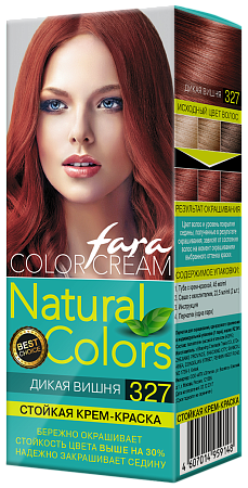 Fara Natural Colors Краска для волос 327 Дикая вишня (15шт в, кор)
