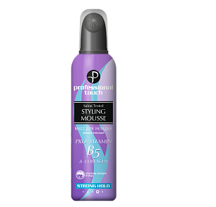 Professional Touch Мусс д/волос Pro-Vitamin B5 & Collagen сильная фиксация 150мл