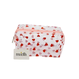 Mæth Косметичка-пенал  Сердца красная 16х8х9,5см