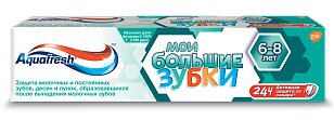 Аквафреш Зубная паста детская Мои Большие Зубки 6+, 50мл