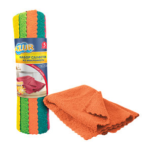 AZUR Салфетка из микрофибры 30х30см 5шт