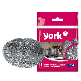 YORK Губка стальная спиральная Макси
