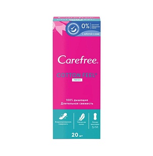 Carefree Прокладки ежедневные Cotton Feel Fresh 20шт