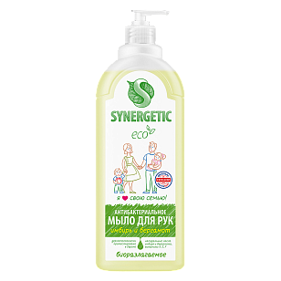 SYNERGETIC Жидкое мыло Имбирь и бергамот 1л