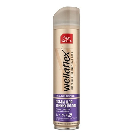 Wella Wellaflex Лак для волос Объём для тонких волос ССФ 5, 250мл
