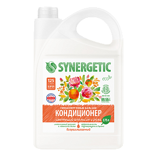 SYNERGETIC Кондиционер-бальзам д/белья Цветущий апельсин и роза 3,75л