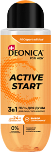 DEONICA FOR MEN Гель для душа ACTIVE START 400мл