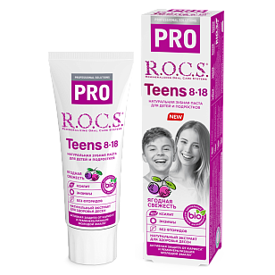 R.O.C.S. PRO Kids Зубная паста Teens Ягодная свежесть 74гр