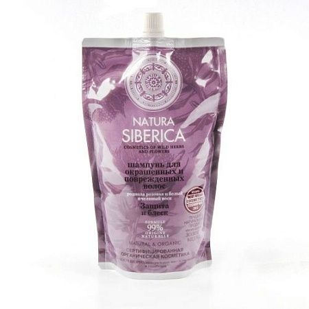 Natura Siberica Шампунь для окрашенных волос Защита и блеск Дой-Паки, 500мл
