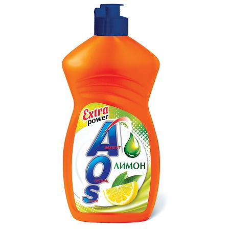 AOS Жидкость для посуды Лимон, 450мл