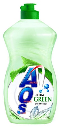 AOS Жидкость для посуды Ultra Green, 450мл
