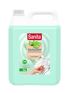 Sanita Жидкость д/посуды Pure Алоэ вера 5л