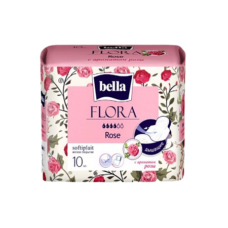 Bella FLORA Rose Прокладки, 10шт
