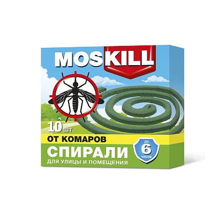 Москилл Спираль от комаров Антикомариная, 10шт