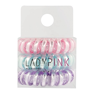 LADY PINK Набор резинок-пружинок SLINKY BOX цветных, 3шт
