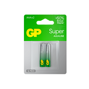 GP Super+Ultra Alkaline Батарейки 2шт на блистере  20/160 GP 24AA21