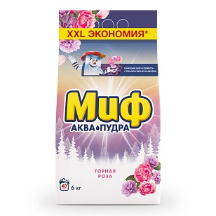 МИФ Стиральный порошок Автомат 3в1 Горная Роза 6кг