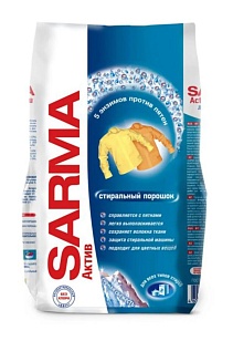 Sarma Стиральный порошок Актив Горная свежесть, 800г