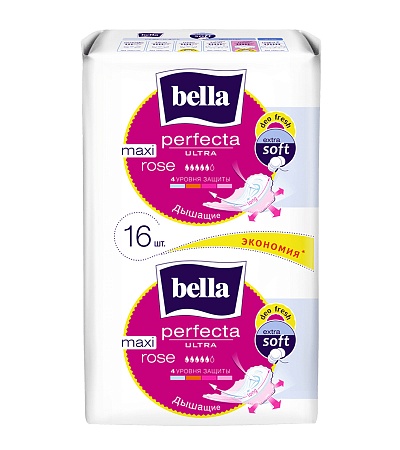 Bella Perfecta Ultra Maxi rose deo fresh Прокладки ультратонкие, 16шт