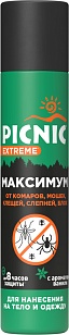 Picnic Extreme Аэрозоль 5в1 от комаров, мошки, клещей, слепней, блох 200мл*