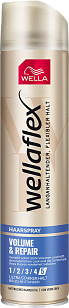 Wella Wellaflex Лак для волос Volume&Repair Объем и укладка УСФ 5, 250мл
