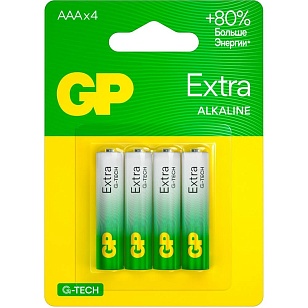 GP Super+Ultra Alkaline Батарейки 4шт на блистере 40/320